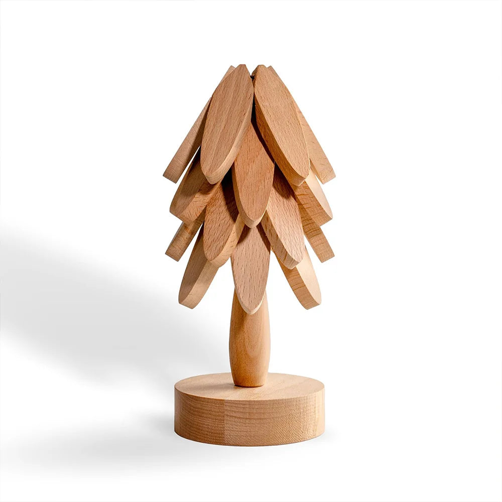 Sottobicchieri artigianali - supporto a forma di albero e base a ventaglio aperto
