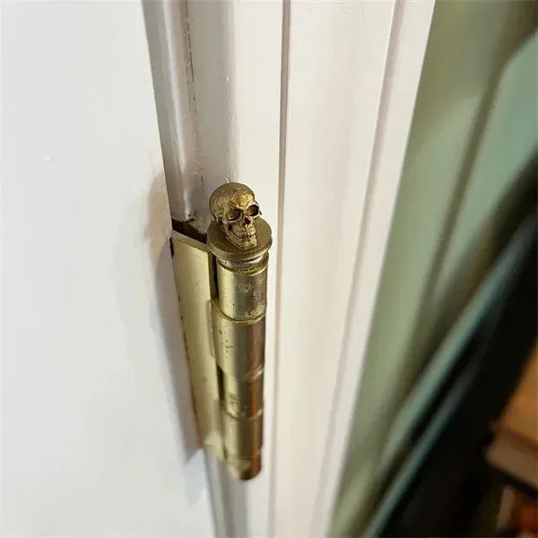 Vintage Bronze Door Hinge Art — Magnetic Design, Retro Sculptural Finish