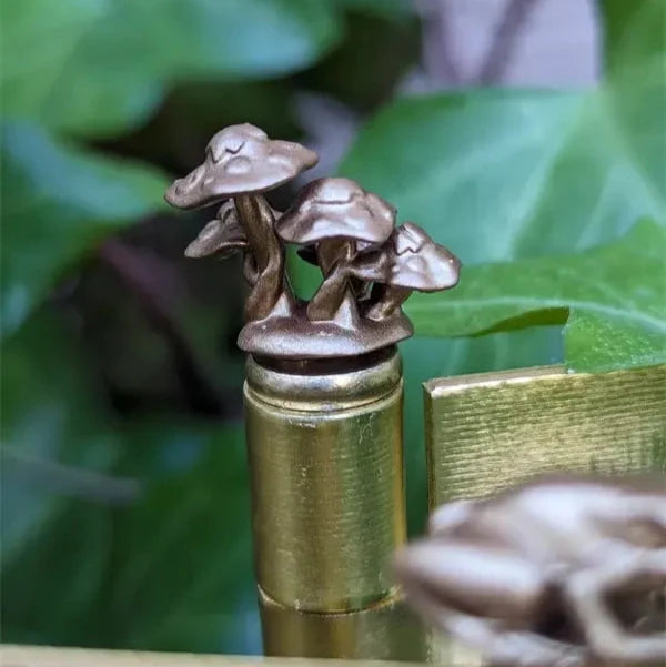 Vintage Bronze Door Hinge Art — Magnetic Design, Retro Sculptural Finish