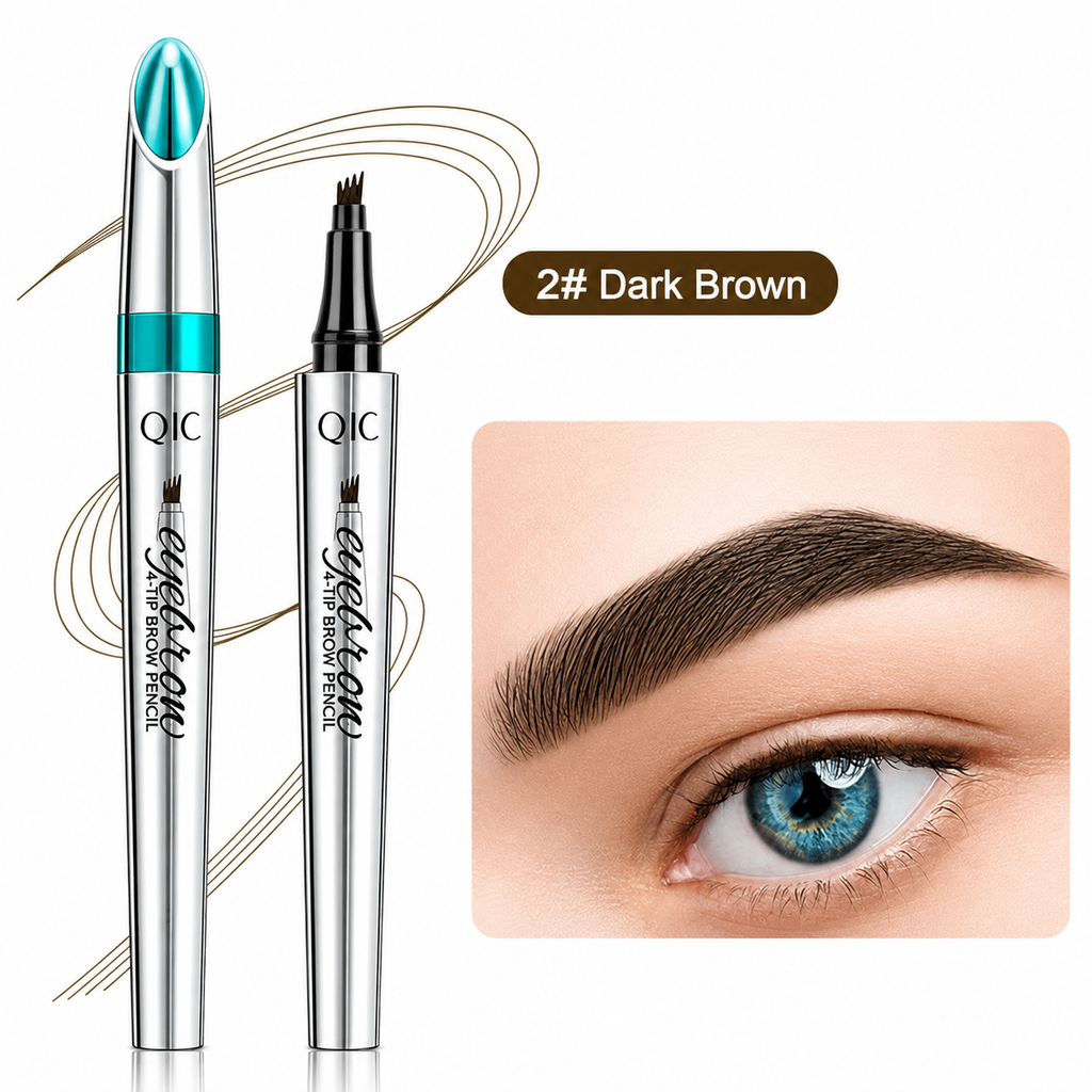 Four-Tip Waterproof Eyebrow Pen For Microblading Look That Lasts Up To 36 Hours