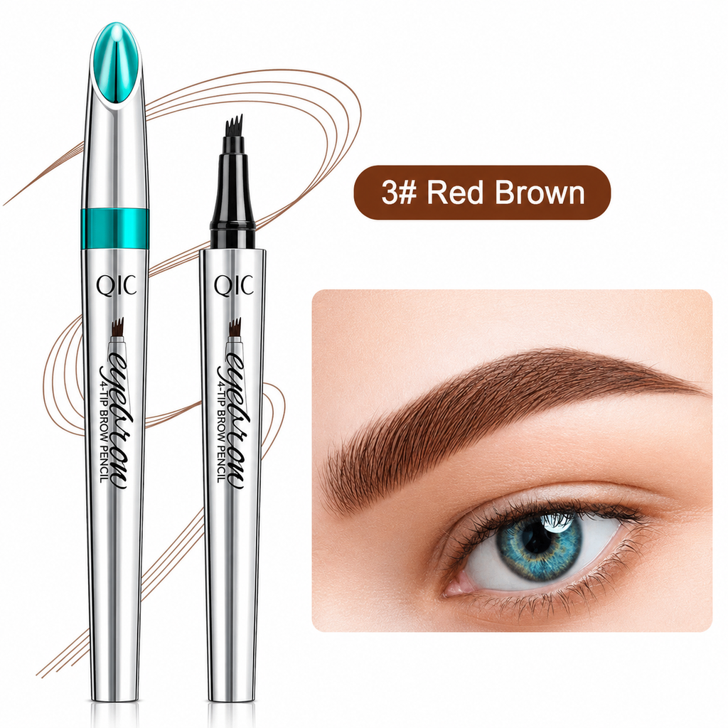 Four-Tip Waterproof Eyebrow Pen For Microblading Look That Lasts Up To 36 Hours
