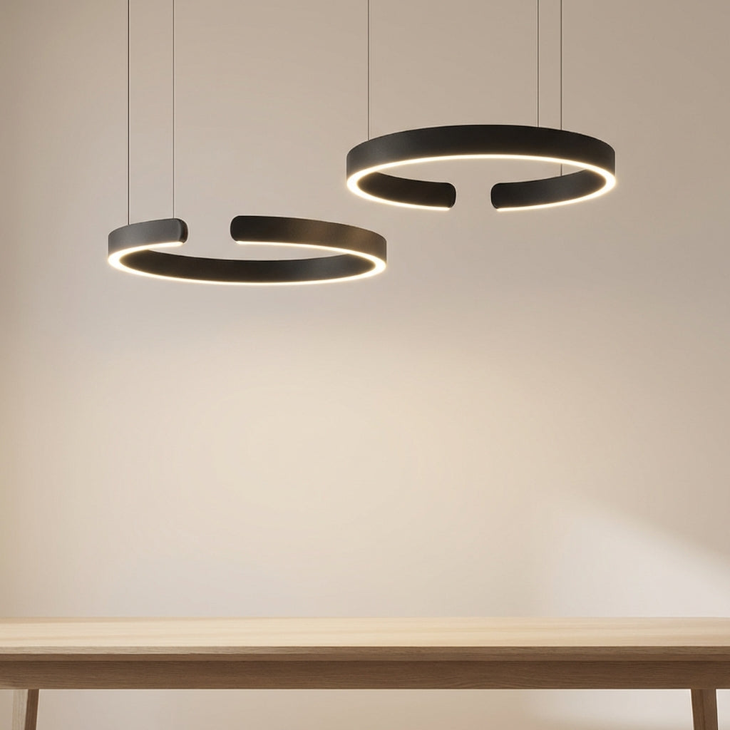 HaloRing Pendant With Floating Geometric Ring Design For Modern Living Spaces That Elevate Any Room