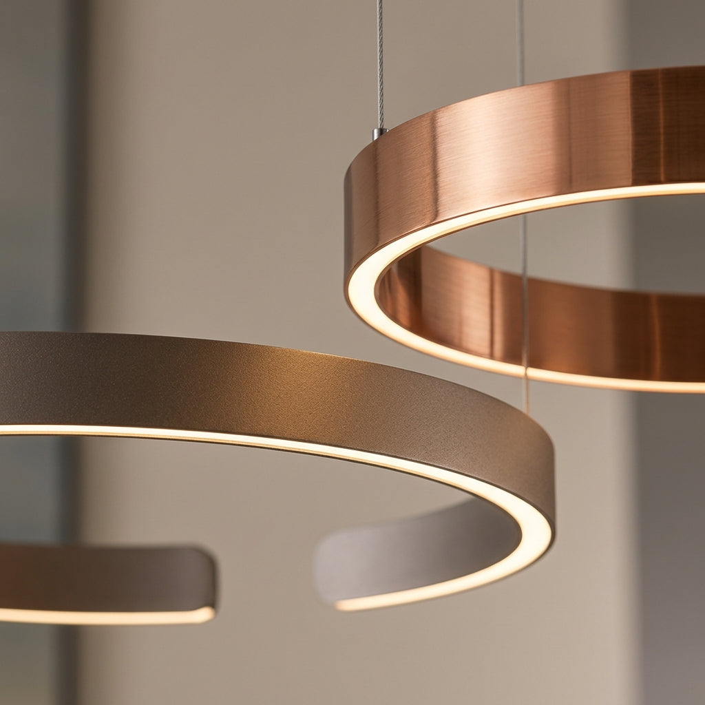 HaloRing Pendant With Floating Geometric Ring Design For Modern Living Spaces That Elevate Any Room