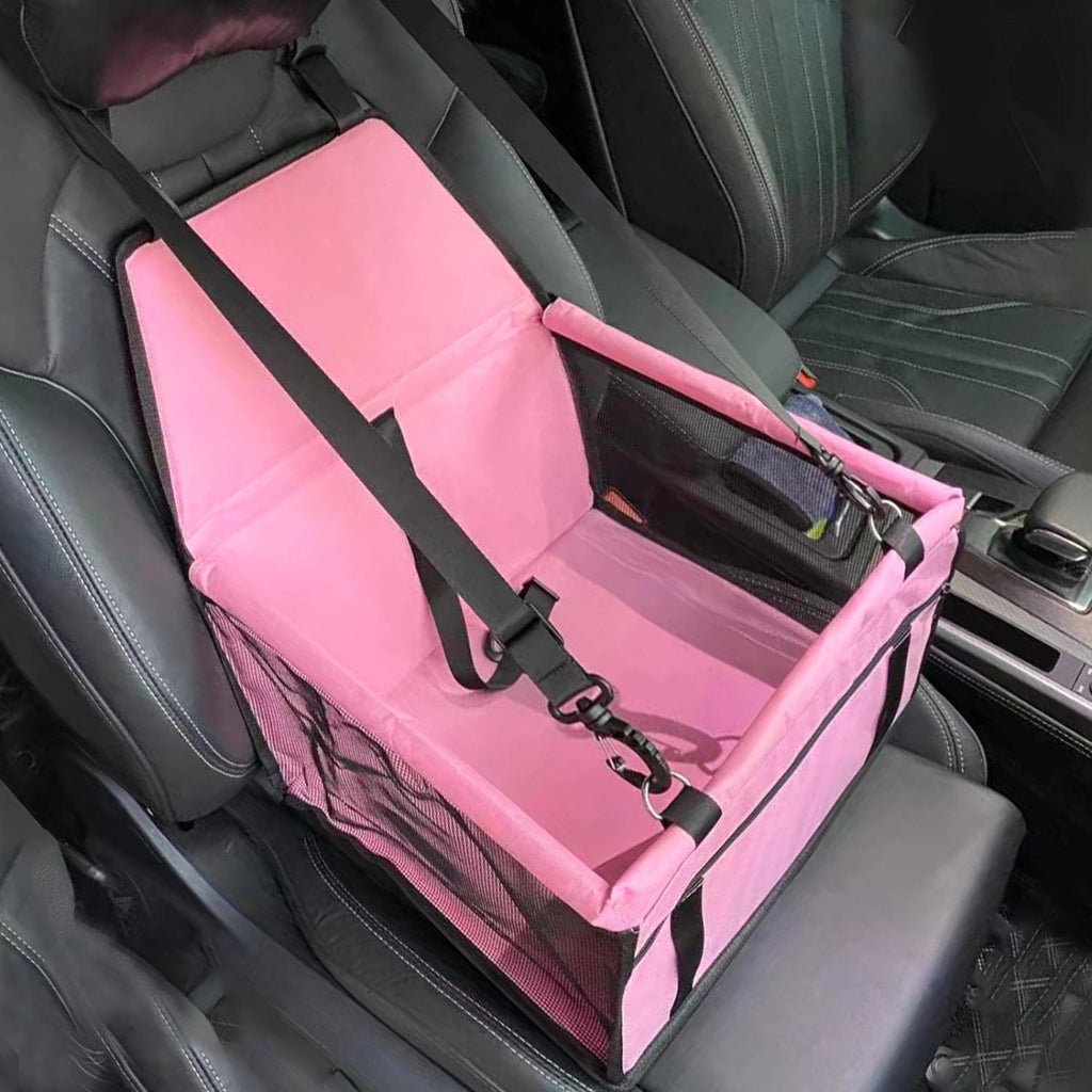 Asiento elevado para automóvil para perros AutoPaw - tela impermeable, base antideslizante