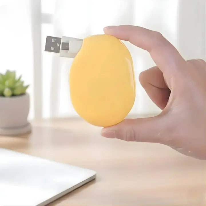 Automatisk USB-kabelopruller — jævnt tilbagetrækkende organizer til opladnings- og hovedtelefonkabler