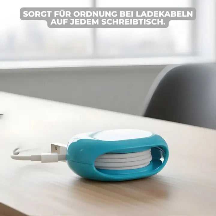Automatisk USB-kabelopruller — jævnt tilbagetrækkende organizer til opladnings- og hovedtelefonkabler
