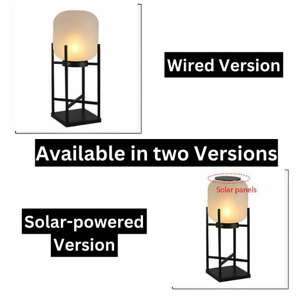 Zenora Solar Floor Lantern Outdoor Light Waterproof For Patio And Garden Durable Exterior Glow