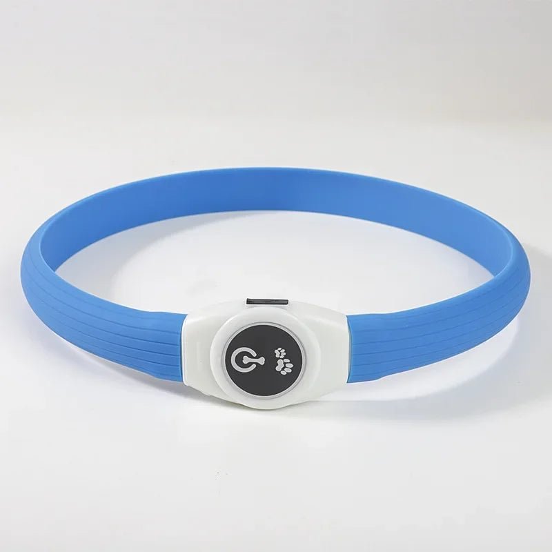LumaPaw ledhalsband voor honden — via USB oplaadbaar, waterdicht, meerdere kleurmodi