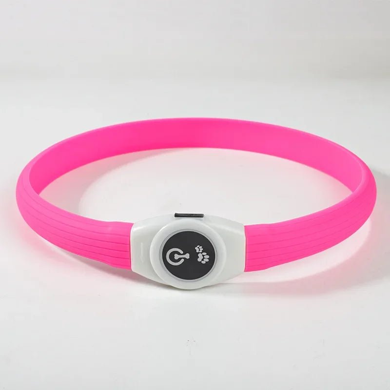 LumaPaw ledhalsband voor honden — via USB oplaadbaar, waterdicht, meerdere kleurmodi