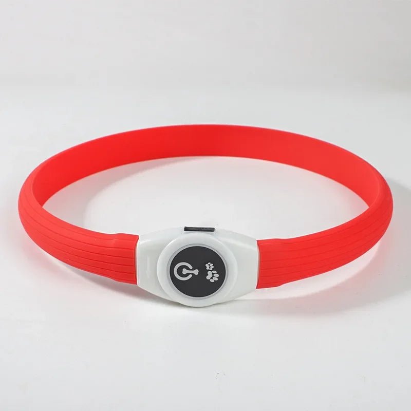 LumaPaw ledhalsband voor honden — via USB oplaadbaar, waterdicht, meerdere kleurmodi