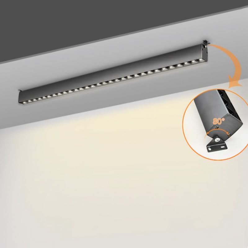 AXISLUME Plafonnier LED linéaire — éclairage directionnel orientable à 90°