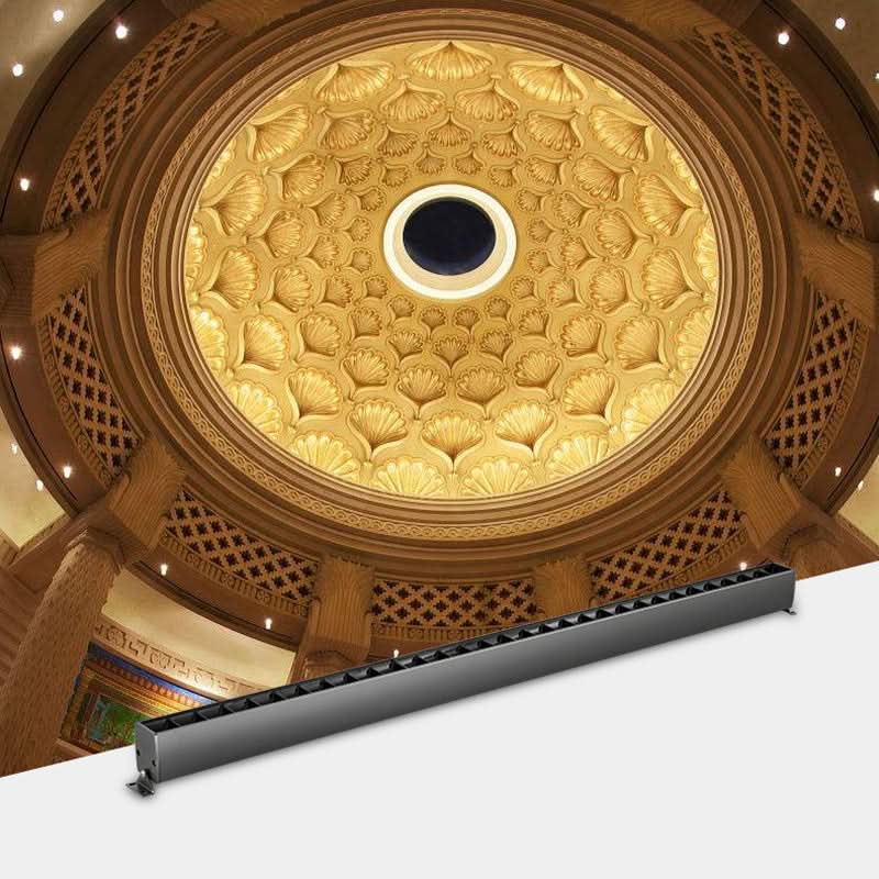 AXISLUME Plafonnier LED linéaire — éclairage directionnel orientable à 90°