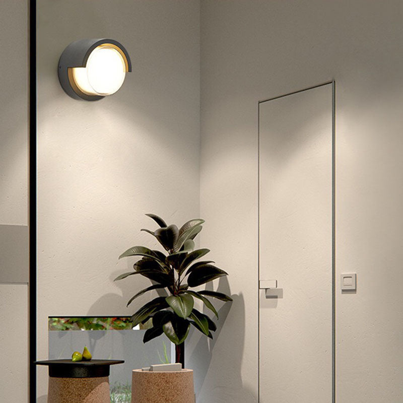 Modern Outdoor Wall Light LED IP54 Round And Square Profile