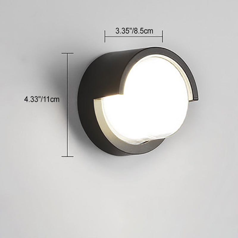 Modern Outdoor Wall Light LED IP54 Round And Square Profile