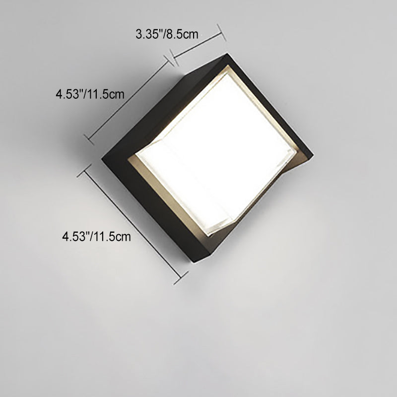 Modern Outdoor Wall Light LED IP54 Round And Square Profile