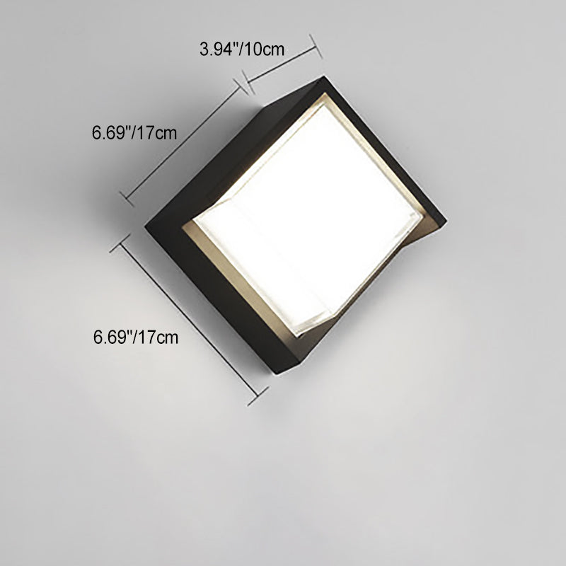Modern Outdoor Wall Light LED IP54 Round And Square Profile