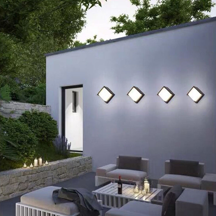 Modern Outdoor Wall Light LED IP54 Round And Square Profile