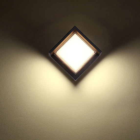 Modern Outdoor Wall Light LED IP54 Round And Square Profile