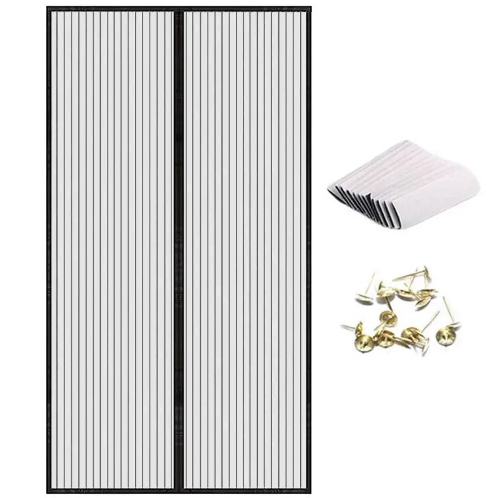 AeroMesh magnetiskt insektsnät för dörrar — automatisk självstängande design