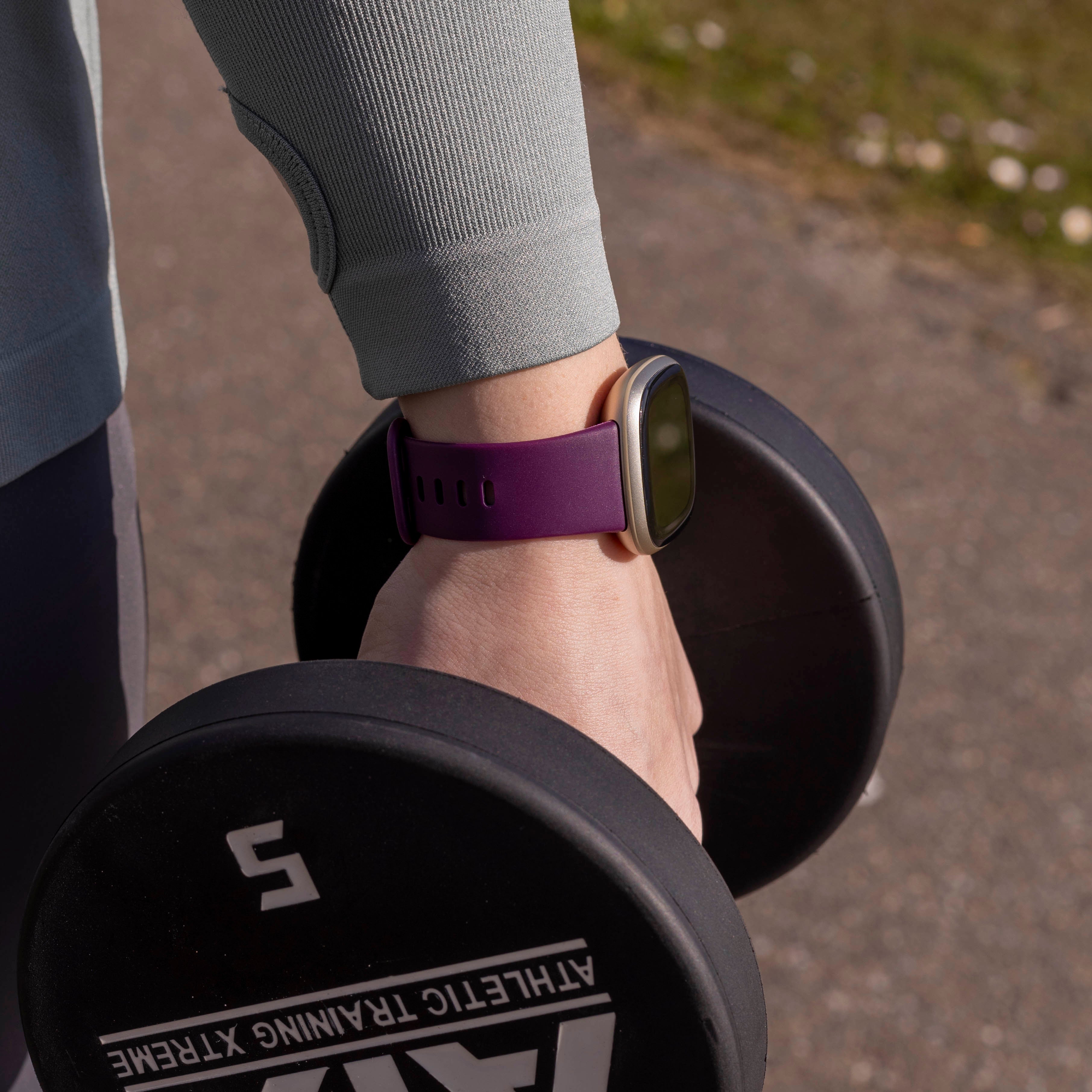 Deep Purple Classic Silicone Strap for Fitbit Versa 3
