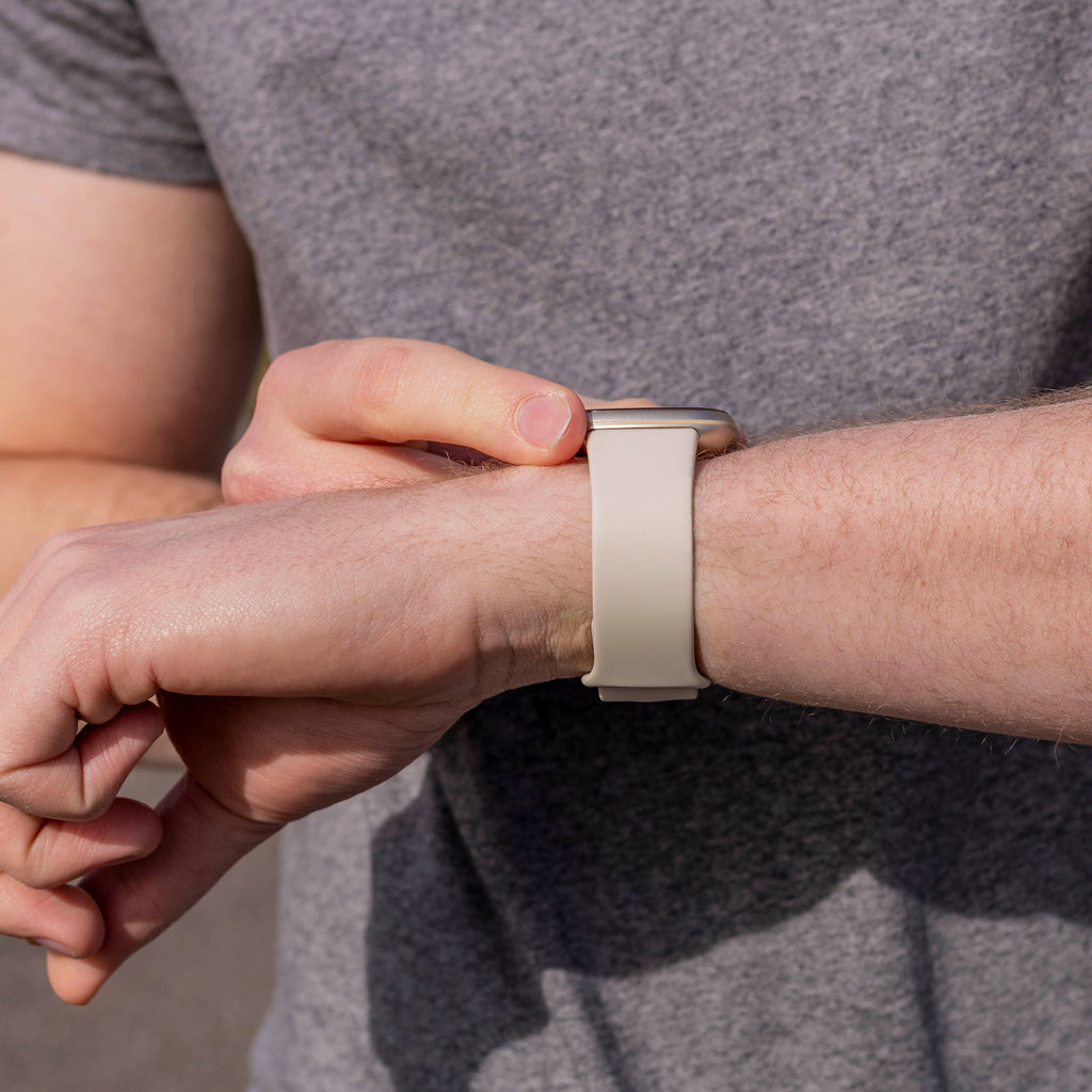 Fitbit Versa 3 Classic Silicone Strap — Waterproof, Off White