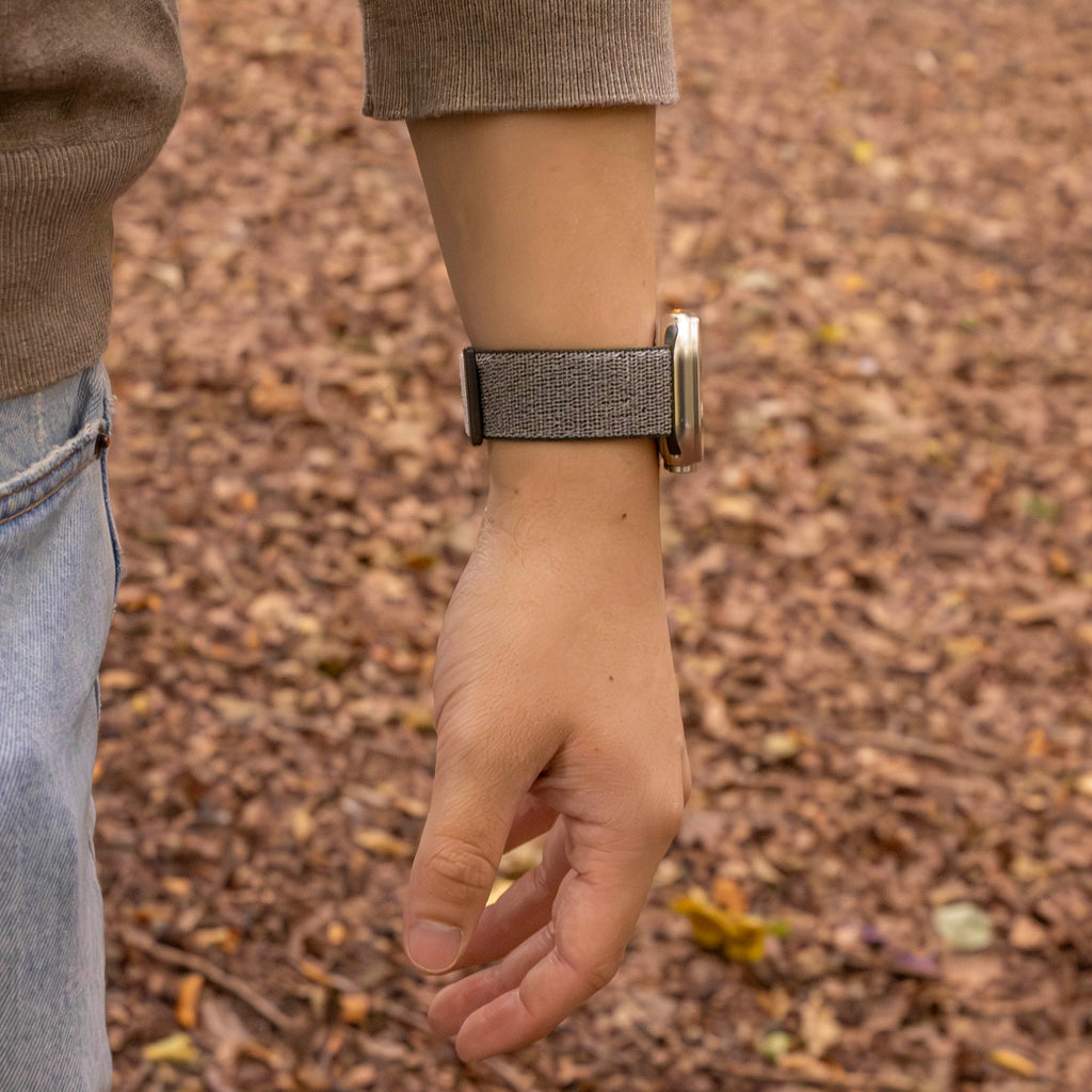 Apple Watch Green Nylon Woven Comfort Strap
