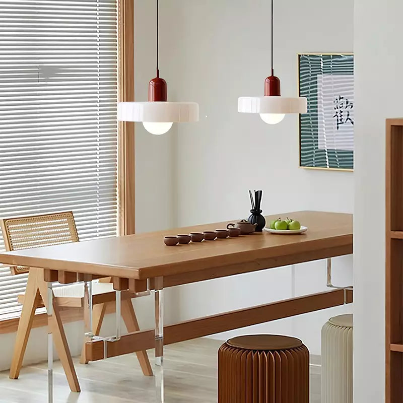 Bauhaus Style Glass Pendant Light For Dining And Living Areas