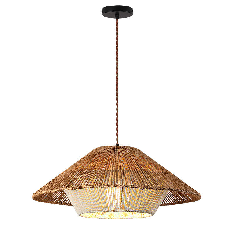 Kairo Weave Pendant Light Handwoven Wicker Fixture For Japanese Inspired Boho Dining Spaces