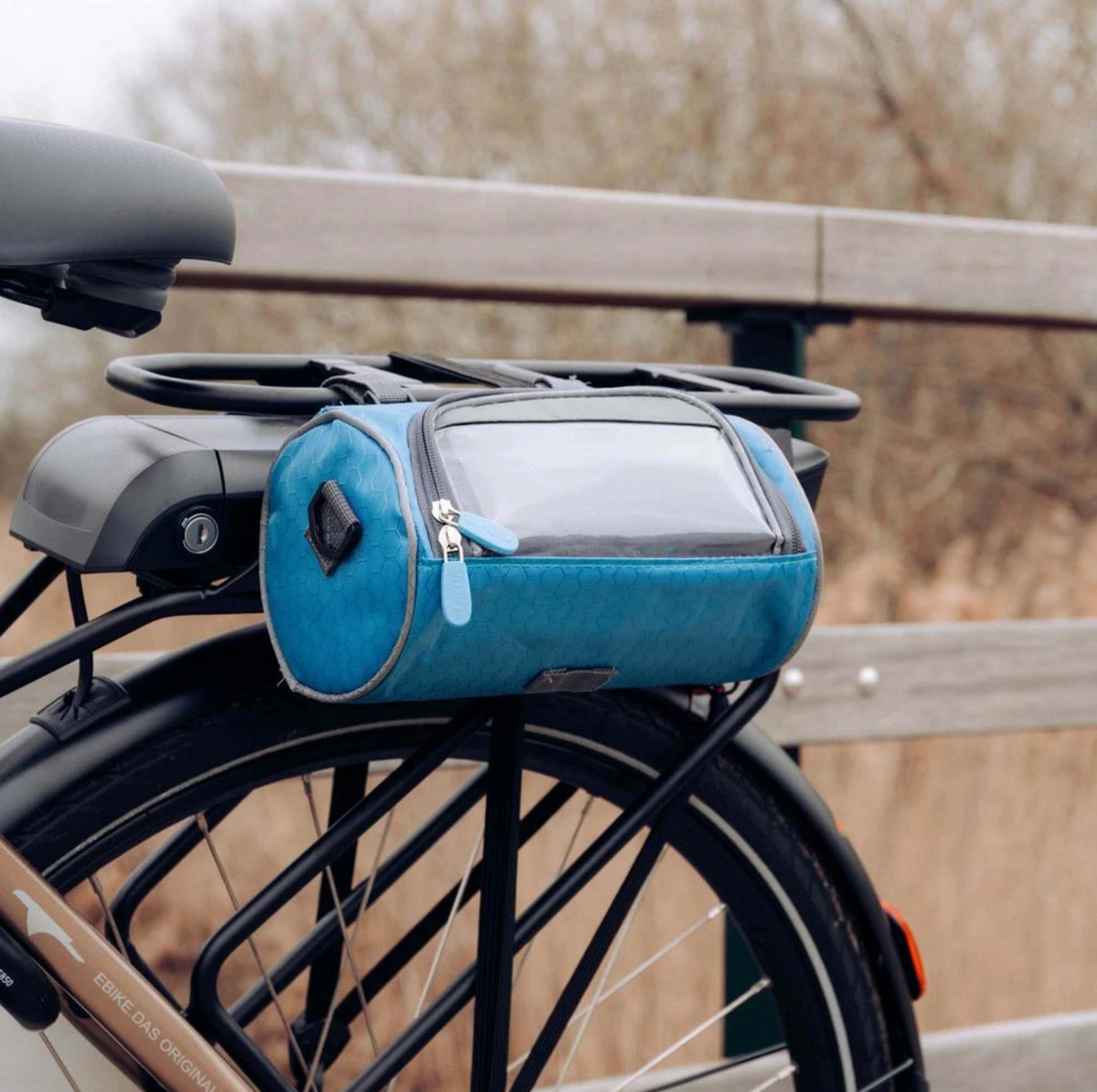 Handlebar Pouch — Touchscreen Phone Compartment, Clear Front Window