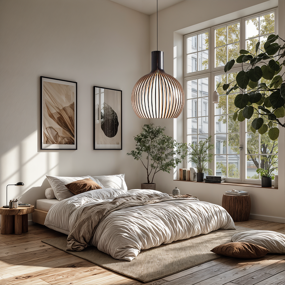 Nordhaven Rustic Light Pendant In Wooden Cage Ceiling Fixture With Adjustable Cord