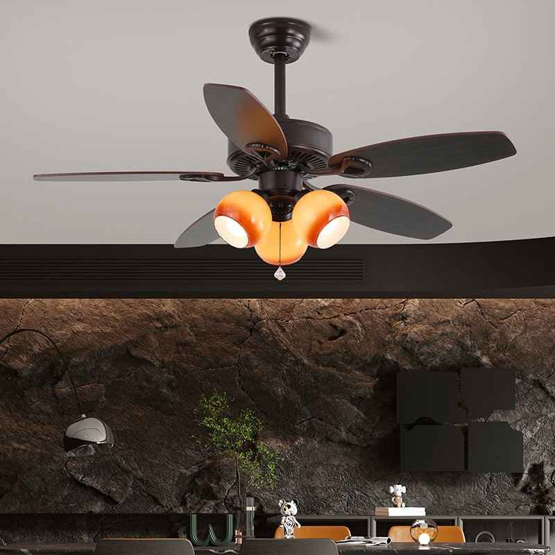 Vintage Ceiling Fan With Integrated Light And Classic Style