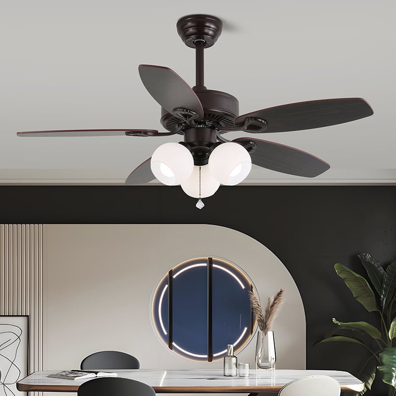 Vintage Ceiling Fan With Integrated Light And Classic Style