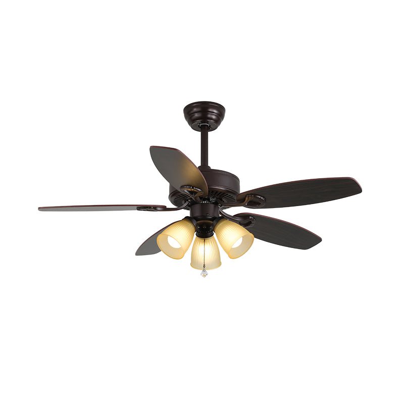 Vintage Ceiling Fan With Integrated Light And Classic Style