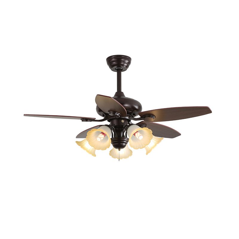Vintage Ceiling Fan With Integrated Light And Classic Style