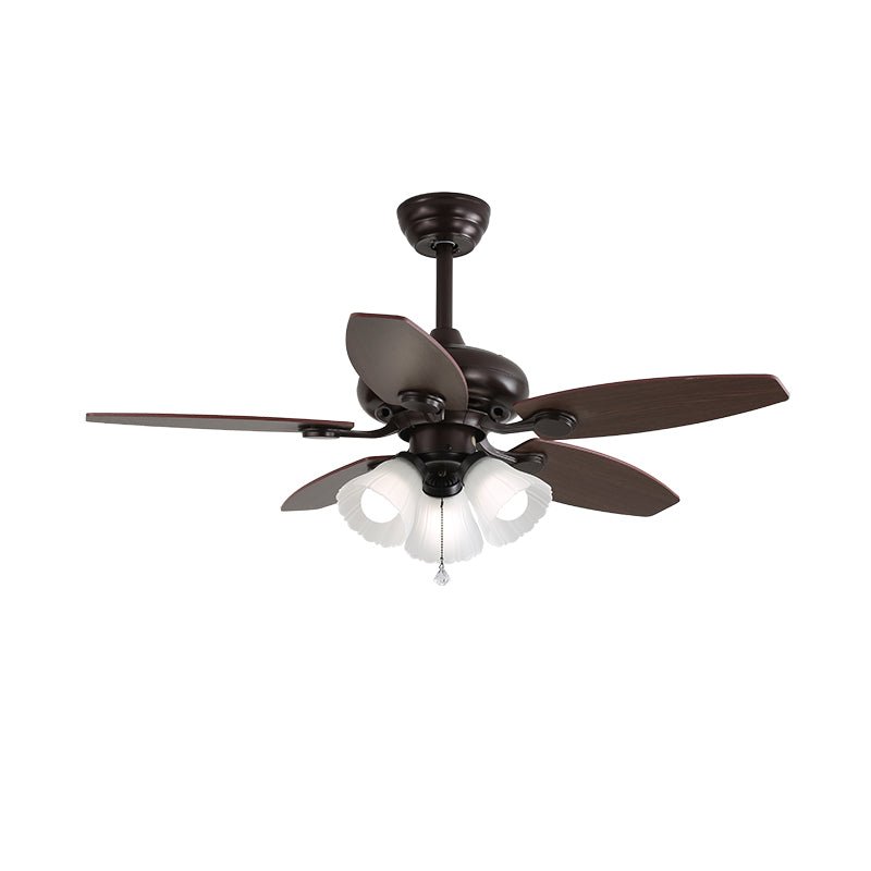 Vintage Ceiling Fan With Integrated Light And Classic Style