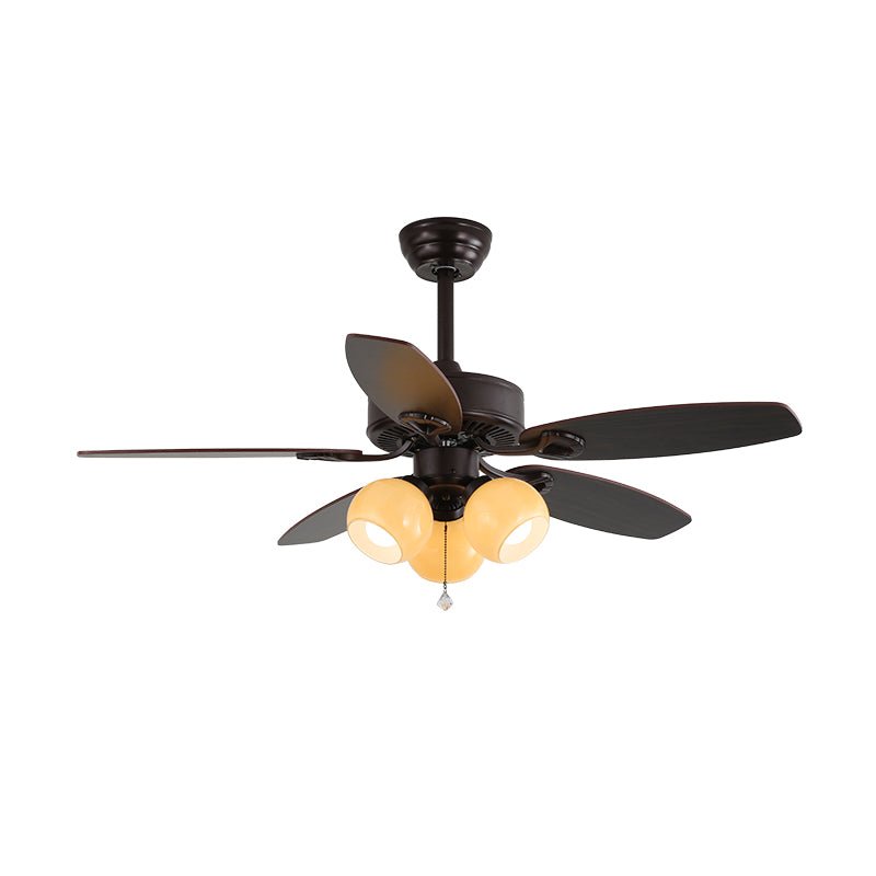 Vintage Ceiling Fan With Integrated Light And Classic Style