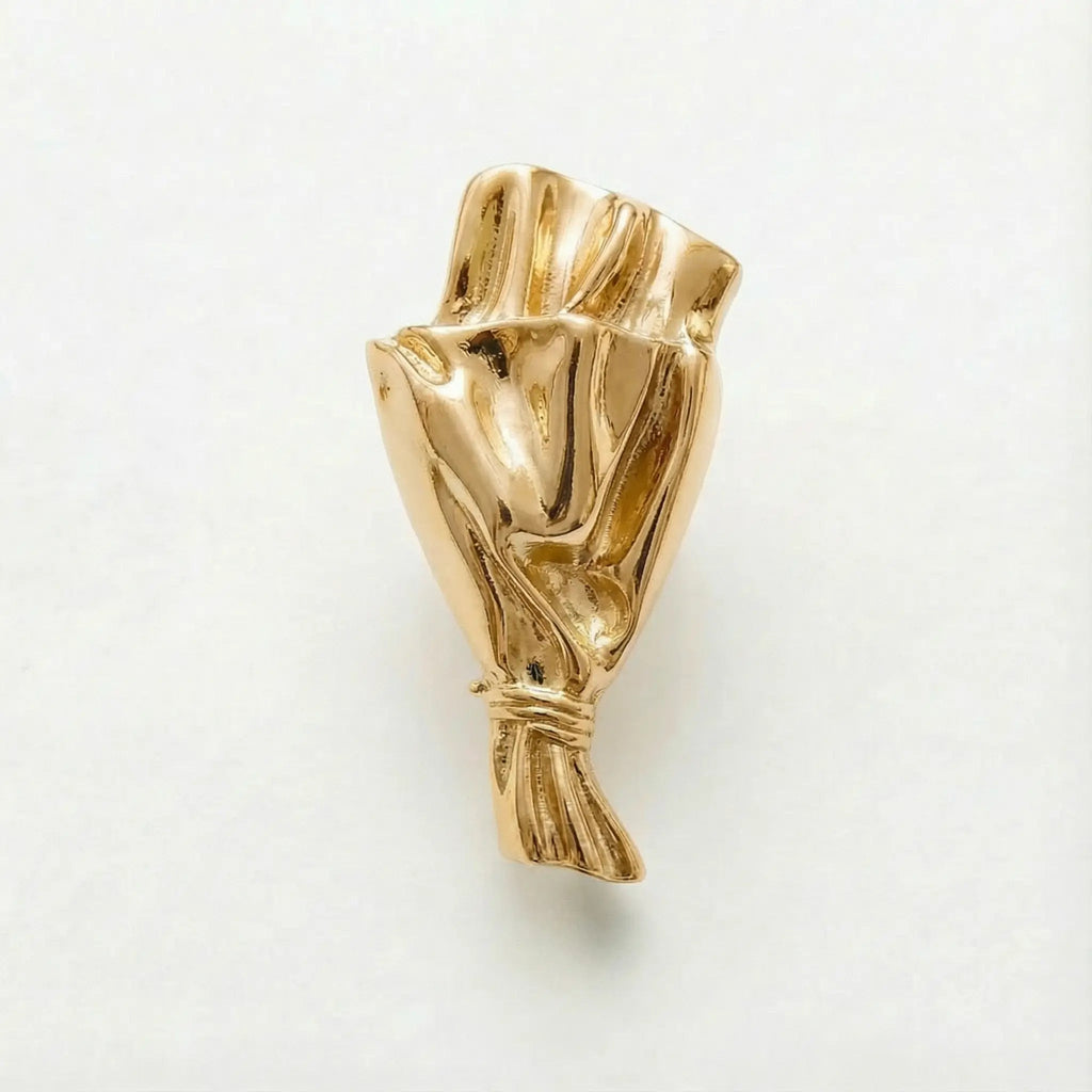 Broche portátil con jarrón — Abertura de 3-4cm para tallos de flores frescas