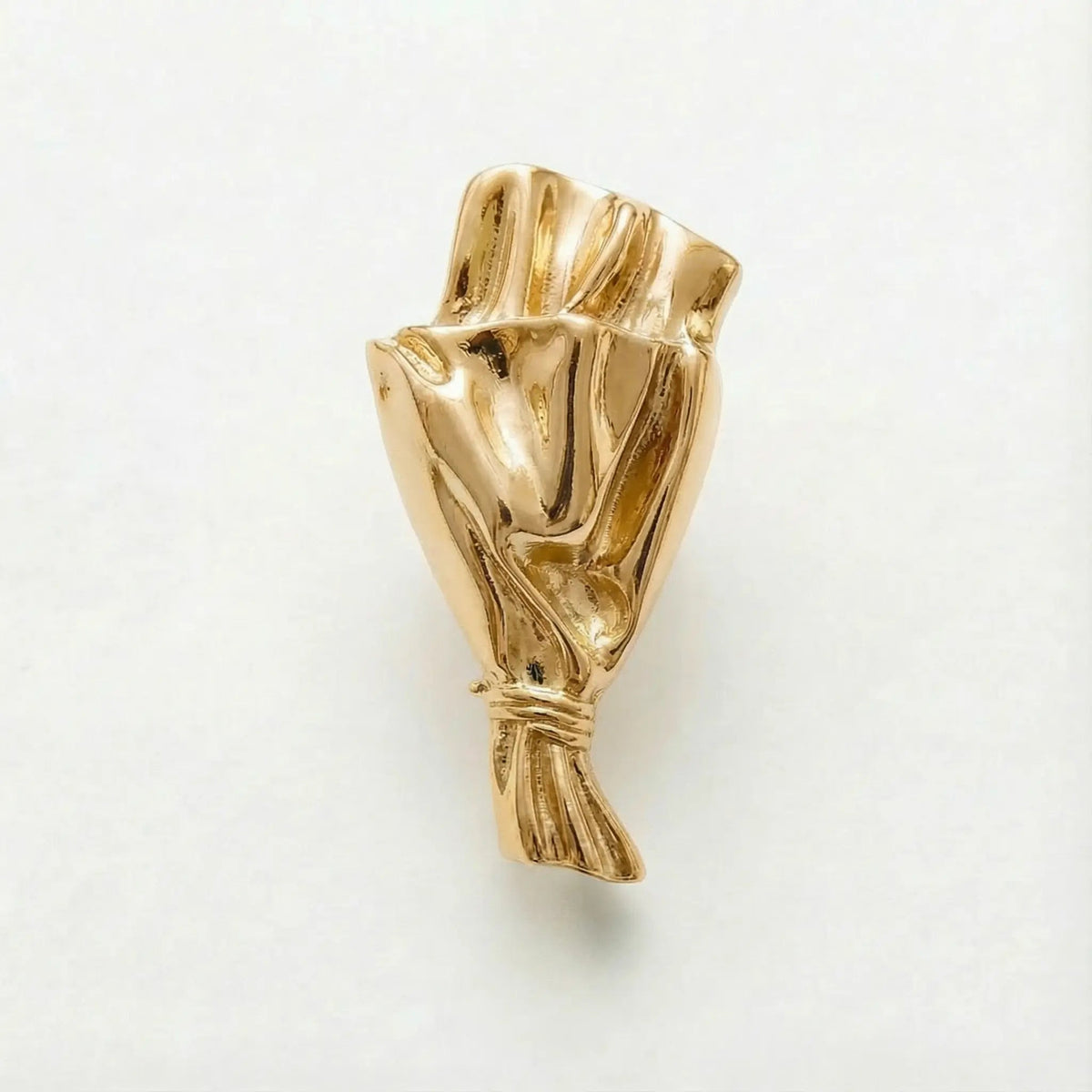 Broche portátil con jarrón — Abertura de 3-4cm para tallos de flores frescas