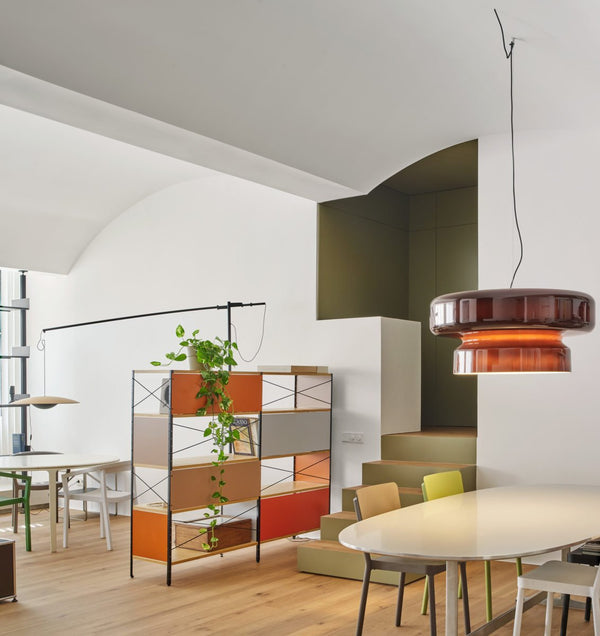 NovaLume Blown Glass Pendant Light With Organic Two Volume Silhouette For Modern Interiors