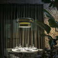 NovaLume Blown Glass Pendant Light With Organic Two Volume Silhouette For Modern Interiors