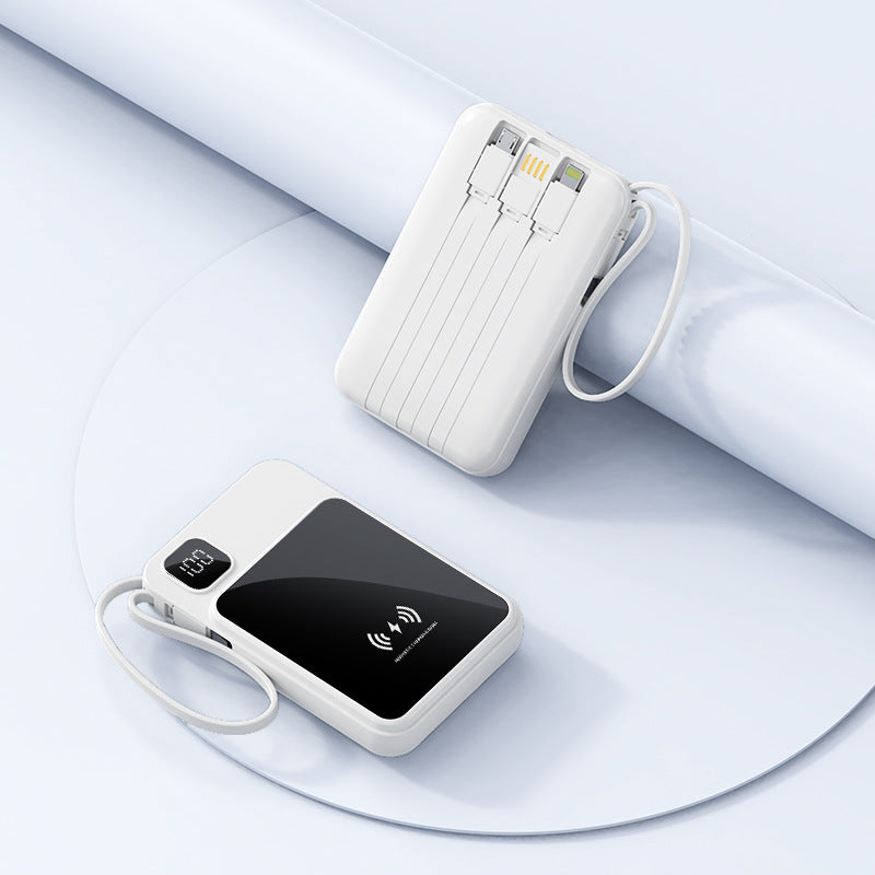 5000 mAh-s, mágneses illesztésű power bank – vezeték nélküli és vezetékes gyorstöltés