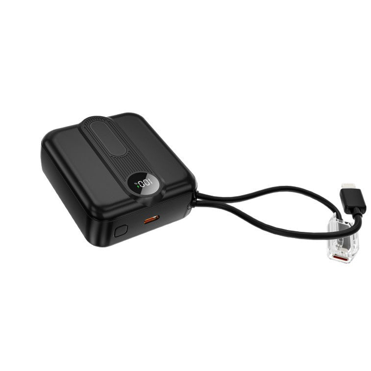 Power bank - cyfrowy wskaźnik, kable do szybkiego ładowania w zestawie