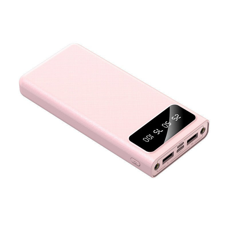 Powerbank i lommestørrelse — LCD-display og to USB-porte