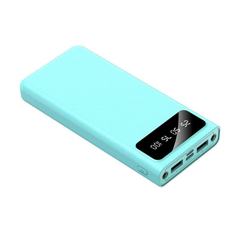 Powerbank i lommestørrelse — LCD-display og to USB-porte