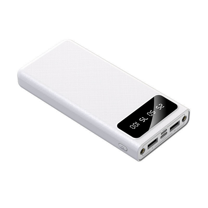 Powerbank i lommestørrelse — LCD-display og to USB-porte