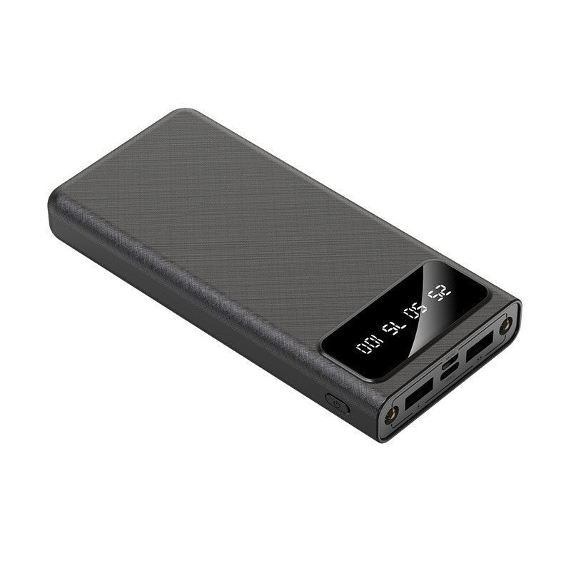 Powerbank i lommestørrelse — LCD-display og to USB-porte