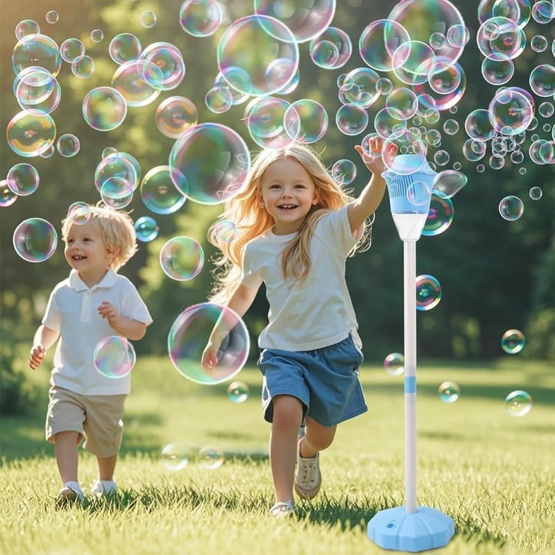 Bubble Extravaganza, macchina per bolle ad alta velocità — produzione continua di 20.000 bolle al minuto