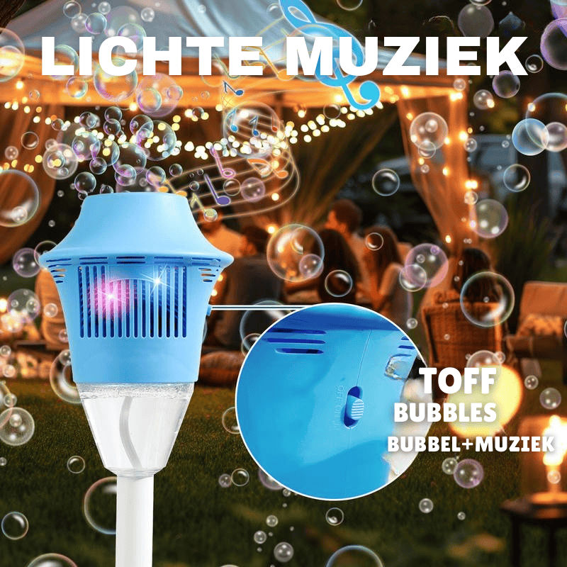 Bubble Extravaganza, macchina per bolle ad alta velocità — produzione continua di 20.000 bolle al minuto
