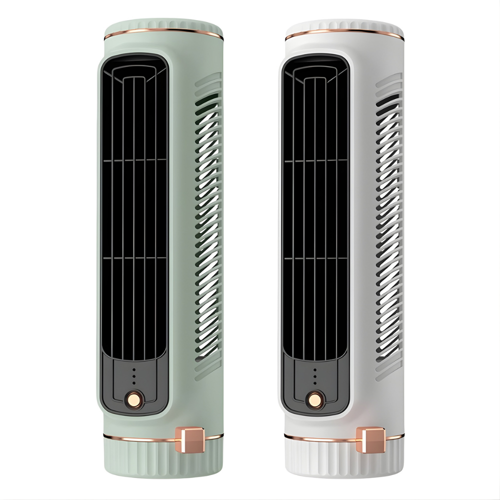 USB Bladeless Tower Fan For Desk And Office With 60-Degree Oscillation