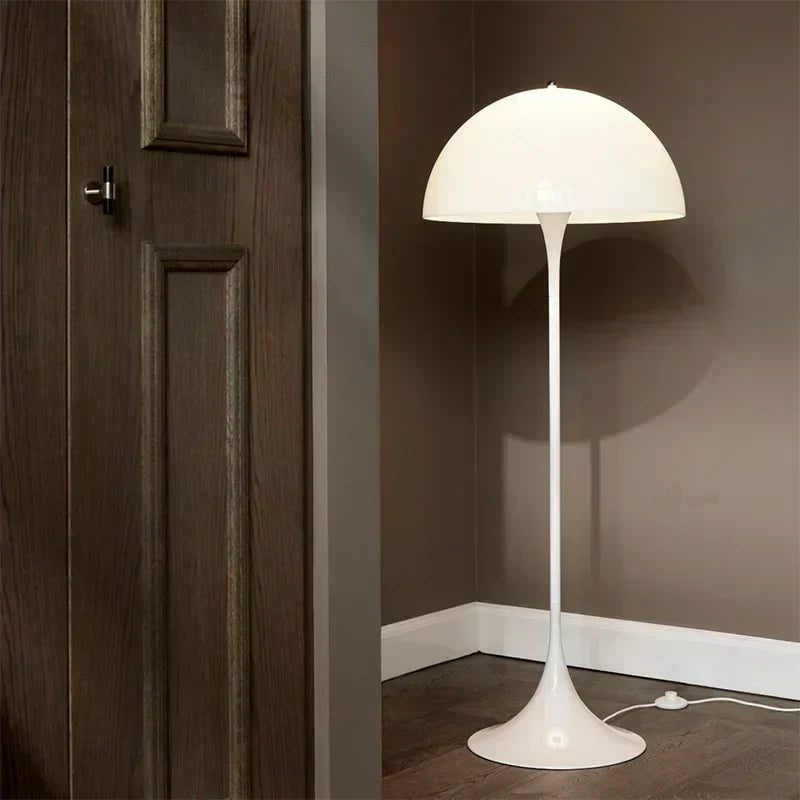 Aurelo Nordic Mushroom Lamp With LED Floor For Bedroom Ambience Light In Modern Homes